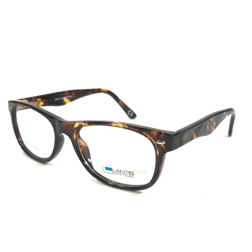 Lantis Optical Eyeglasses Frames L7017 TOR Tortoise Square Full Rim 52-17-145